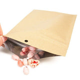 Druckverschlussbeutel Kraftpapier/Plastik 127x208mm - 100 Stk