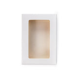 Pappschachteln mit Fenster 70x21x103mm | Weiß - 25 Stk