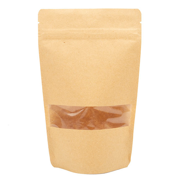 Standbodenbeutel Kraftpapier 130x70x205mm | 110 Gramm - 100 Stk