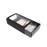 Zweiteilige Papierschachtel Schwarz 21x12,7x5,7cm - 25 Stück