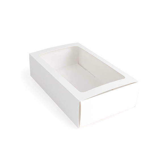 Weiße Papierschachtel 21x12,7x5,7cm - 25 Stück