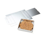 Silber Pappschachteln Boden 105x25x108mm - 25 Stk