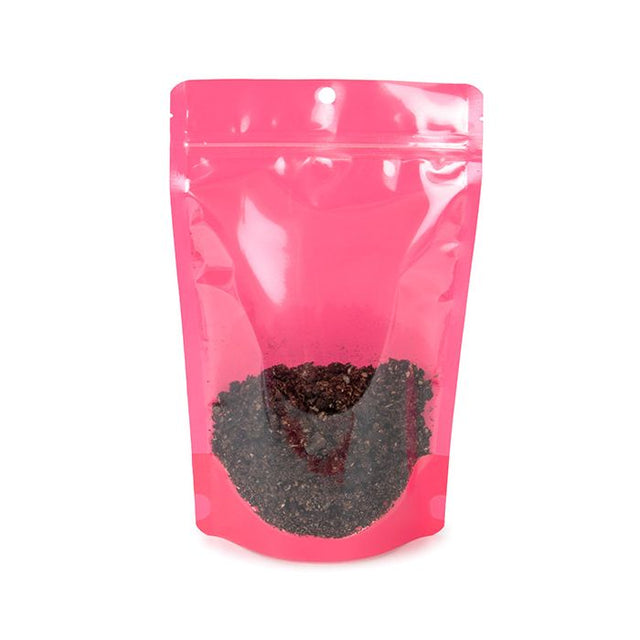 Stand Up Pouch Neon Pink 14.9x8.9x23.2 cm w/ Hang Hole (100 pieces) [ZBGN7PK]