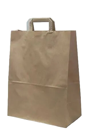 Eco Paper Shopping Bags Brown 320+170x450mm 