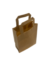 Öko Papiertragetaschen Braun 18x8x22cm (50 Stück) [PADB1822]