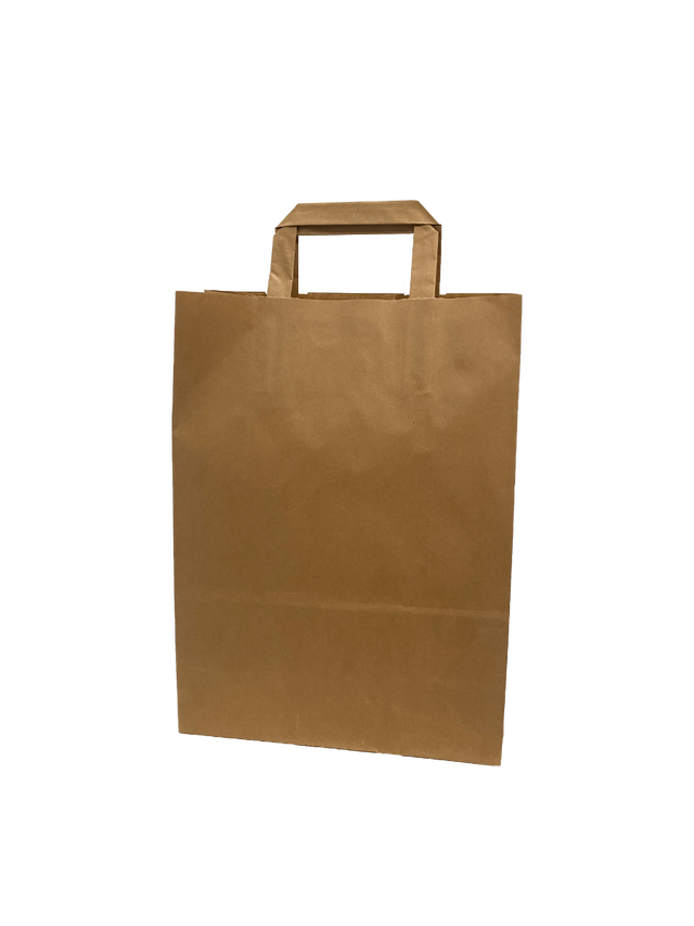 Eco Paper Shopping Bags Brown 260+170x250mm 