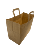 Öko Papiertragetaschen Braun 260x120x350mm - 50 Stk