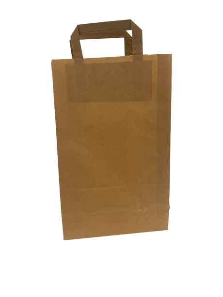 Eco Paper Shopping Bags Brown 220+110x360mm 