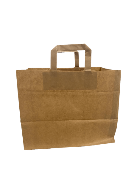 Eco Paper Shopping Bags Brown 320+120x410mm 