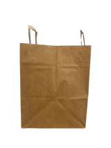 Öko Papiertragetaschen Braun 320+120x410mm - 50 Stk