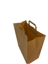 Öko Papiertragetaschen Braun 320+170x410mm - 50 Stk