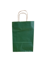 Papiertragetaschen Dunkel Grün 220+100x310mm - 50 Stk
