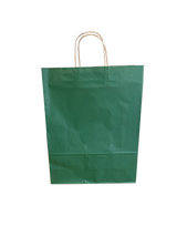Papiertragetaschen Dunkel Grün 320+120x410mm - 50 Stk