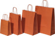 Paper Carry Bags Orange 320+120x410mm 