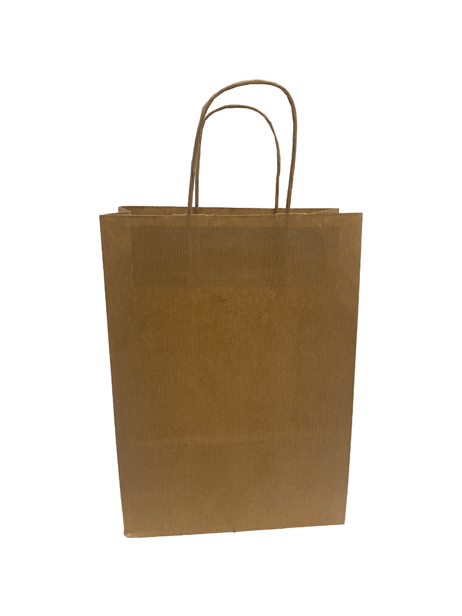 Paper Carry Bags Brown 220+100x310mm 
