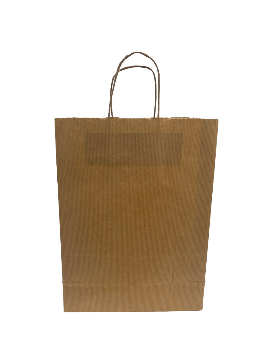 Paper Carry Bags Brown 260+120x350mm 