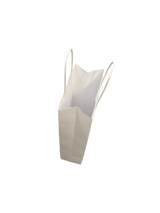 Papiertragetaschen für Flaschen Weiß 140x80x390mm - 50 Stk