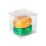 Recyceltes PET Kristallklare Schachtel 51x51x51mm | mit Pop & Lock Funktion - 25 Stk