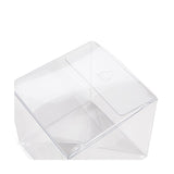 Recyceltes PET Kristallklare Schachtel 76x76x76mm | mit Pop & Lock Funktion - 25 Stk