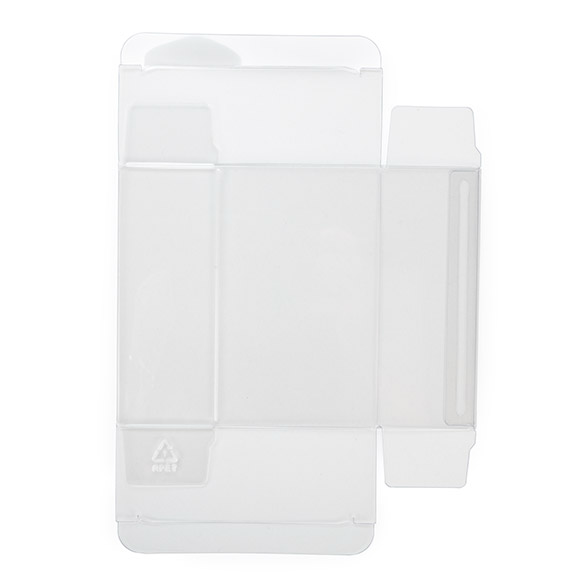rPET Kristallklare Schachtel 10,8x4,1x10,8cm - 25 Stück