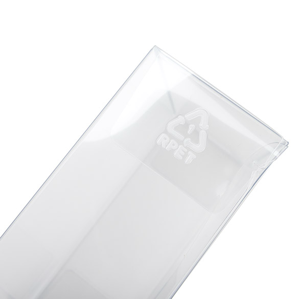 rPET Kristallklare Schachtel 10,8x4,1x10,8cm - 25 Stück