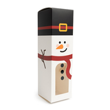 Schneemann Papierschachtel mit Fenster 5,7x5,7x20,3cm - 25 Stück