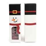 Schneemann Papierschachtel mit Fenster 5,7x5,7x20,3cm - 25 Stück