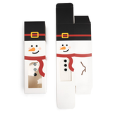 Schneemann Papierschachtel mit Fenster 5,7x5,7x20,3cm - 25 Stück