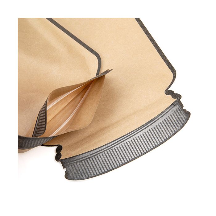 Einmachglas Form Beutel Kraftpapier 130x76x206 mm - 100 Stk