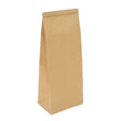Block bottom Bags Tin Tie Closure Brown 108x64x267mm 