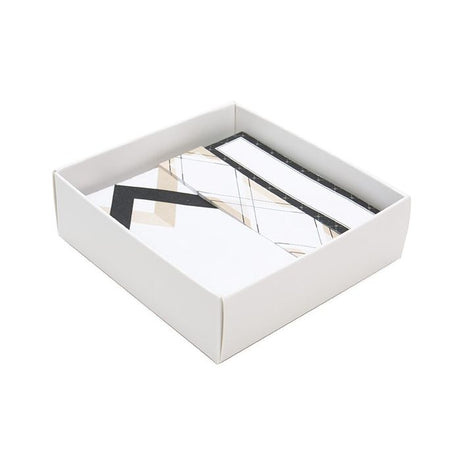 Matte White Paper Box Bottom 80 x 25 x 85 mm 