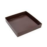 Paper Box Bottom Chocolate Brown 130x25x133mm 