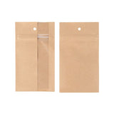 Grip Seal Bags Kraft With Vertical Window 76 x114 mm 