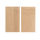 Grip Seal Bags Kraft With Vertical Window 102 x165 mm 