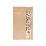 Druckverschlussbeutel Kraftpapier mit vertikalem Fenster 152x235mm - 100 Stk