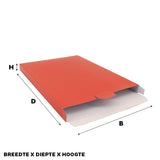 Shipping cartons 160x250x29mm Red 