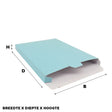 Shipping boxes 305x420x90mm Light blue 