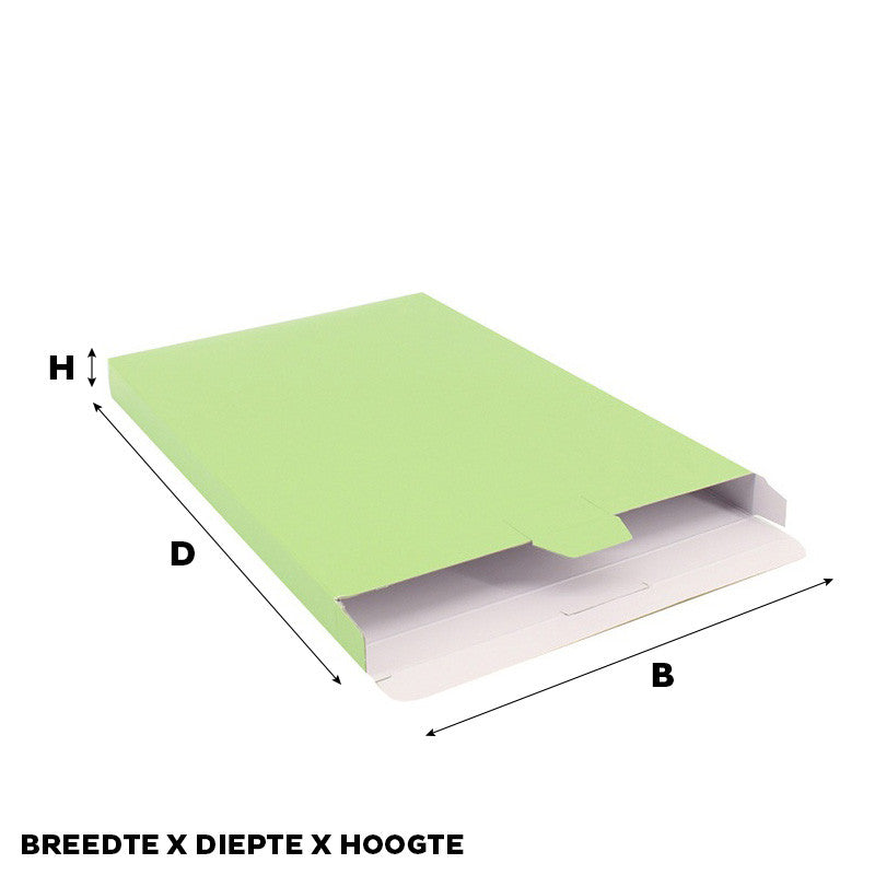 Shipping boxes 160x250x29mm Light Green 