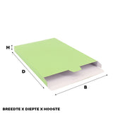 Shipping boxes 240x350x29mm Light green 