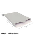 Shipping boxes 160x250x29mm Silver 