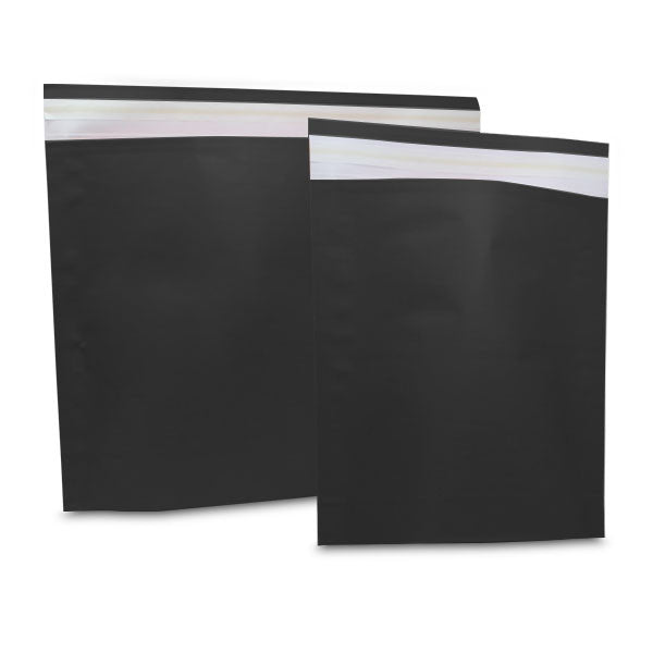 Papier-Versandtaschen 300x360+80mm Schwarz - 250 Stk