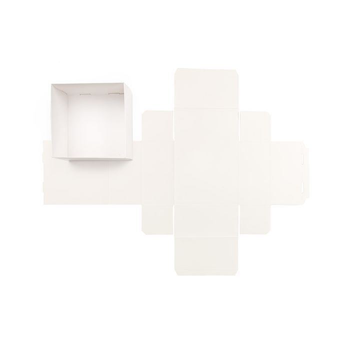Pappschachtelböden Weiß 152x76x152 mm - 25 Stk