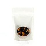 Stand Up Pouches Kraft White with oval Window 10x6x15cm | 57 grams 