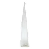 Blockbodenbeutel Weiß 8,9x6,4x25,4cm - 100 Stück