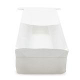 Blockbodenbeutel Weiß 8,9x6,4x25,4cm - 100 Stück