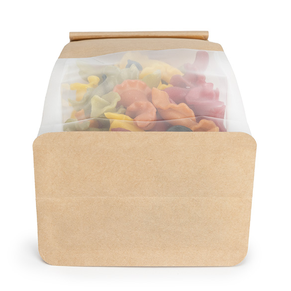 Blockbodenbeutel Kraft 8,9x6,4x25,4cm - 100 Stück