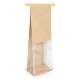 Blockbodenbeutel Kraft 8,9x6,4x25,4cm - 100 Stück