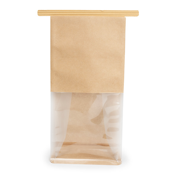 Blockbodenbeutel Kraft 10,2x6,4x20,3cm - 100 Stück