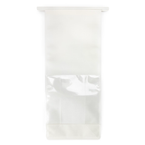 Blockbodenbeutel Weiß 12,7x7,6x30,5cm - 100 Stück