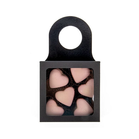 Black Kraft box with window 90x30x90mm 